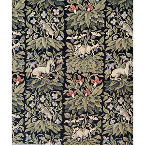 2 Schumacher William Morris Style Tapestry Botanical Heavy Weight Samples 26" sq